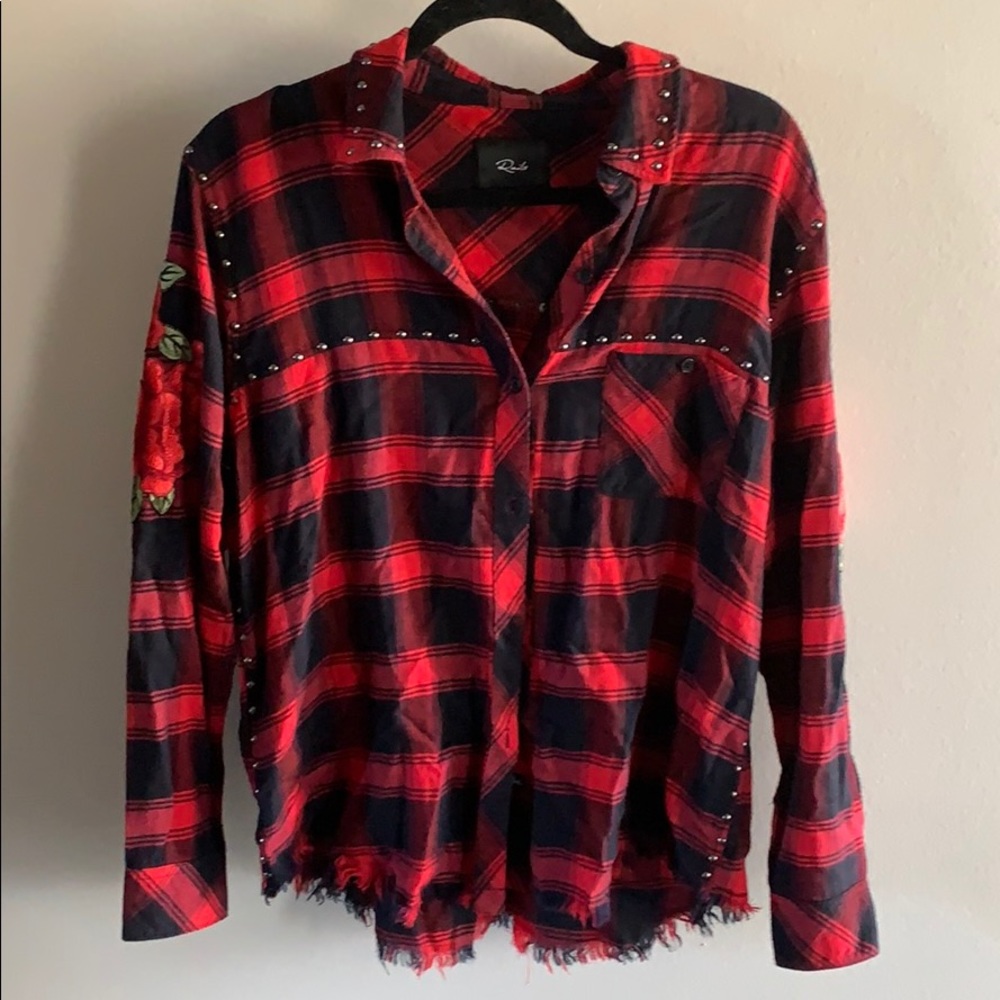 Rails red and black flannel